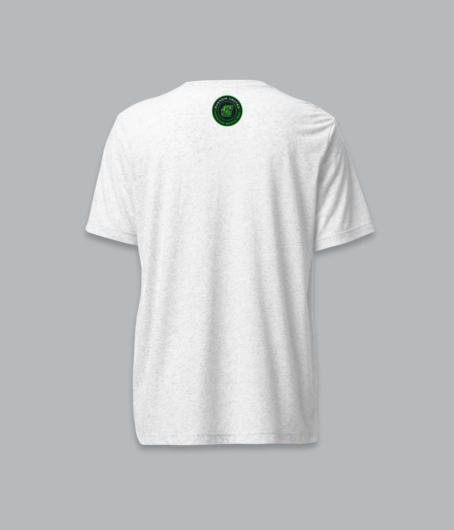 The Bolt 26 Short Sleeve Tri-Blend Tee (white)