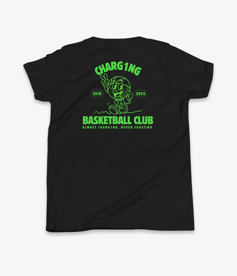 Youth CHARG1NG Basketball Club Tee (black)